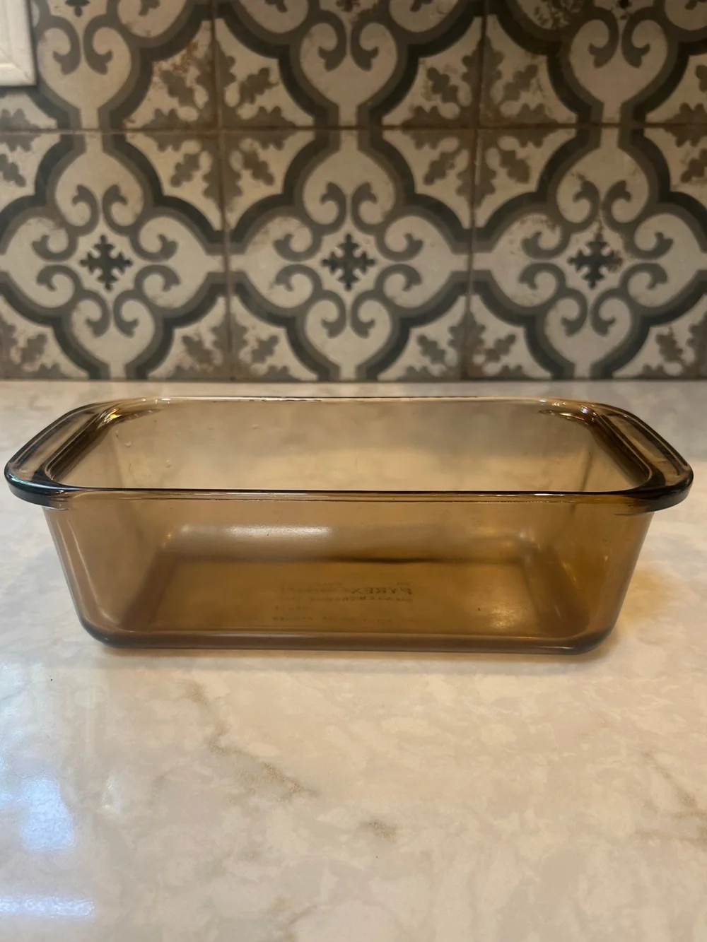 Pyrex Loaf Pan Baking Dish #213 Amber Brown Glass Corning E 15 1.5L- EUC